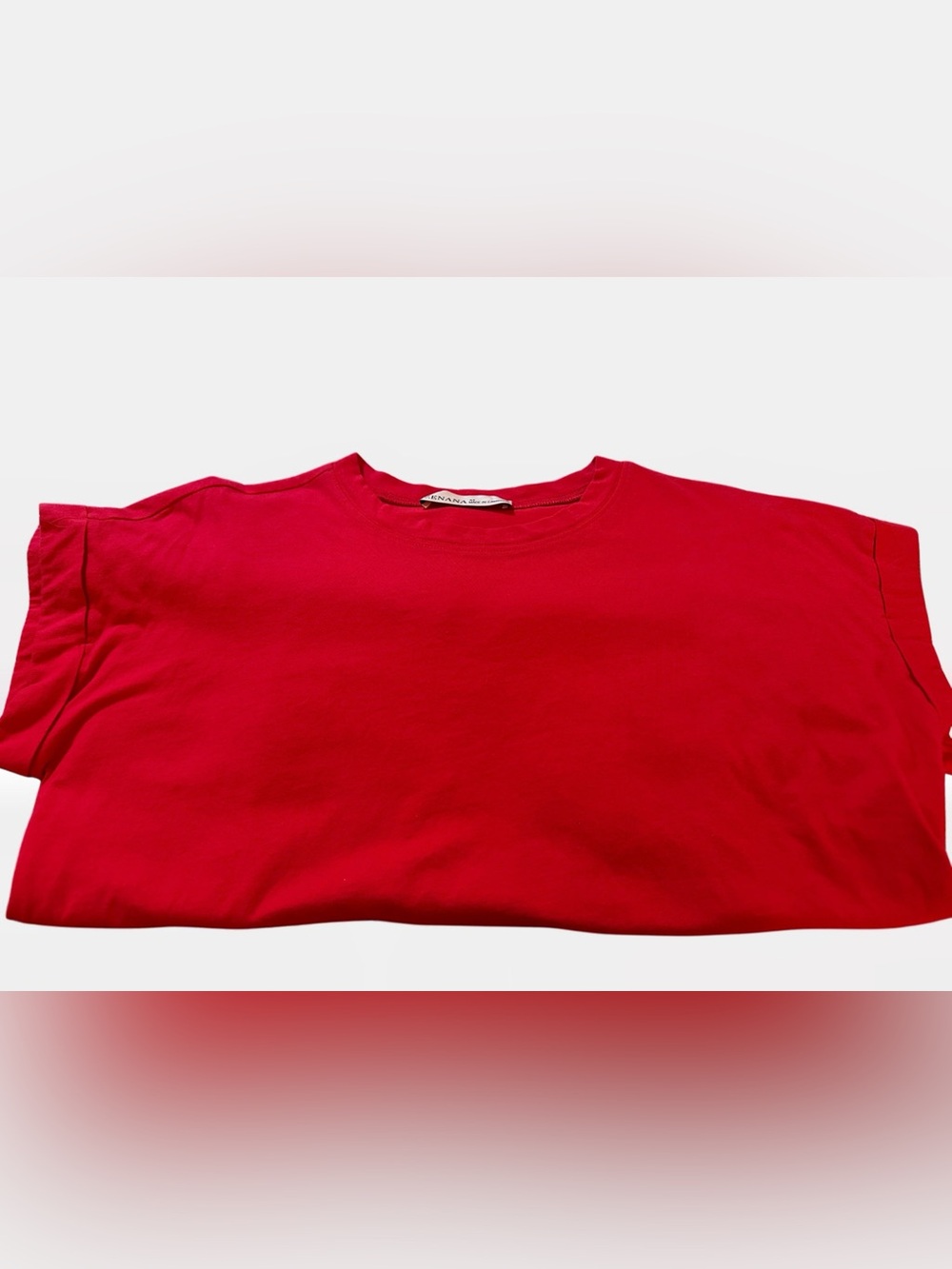 Zenana Red Basic Tee Size Medium | Relaxed Casual Short Sleeve